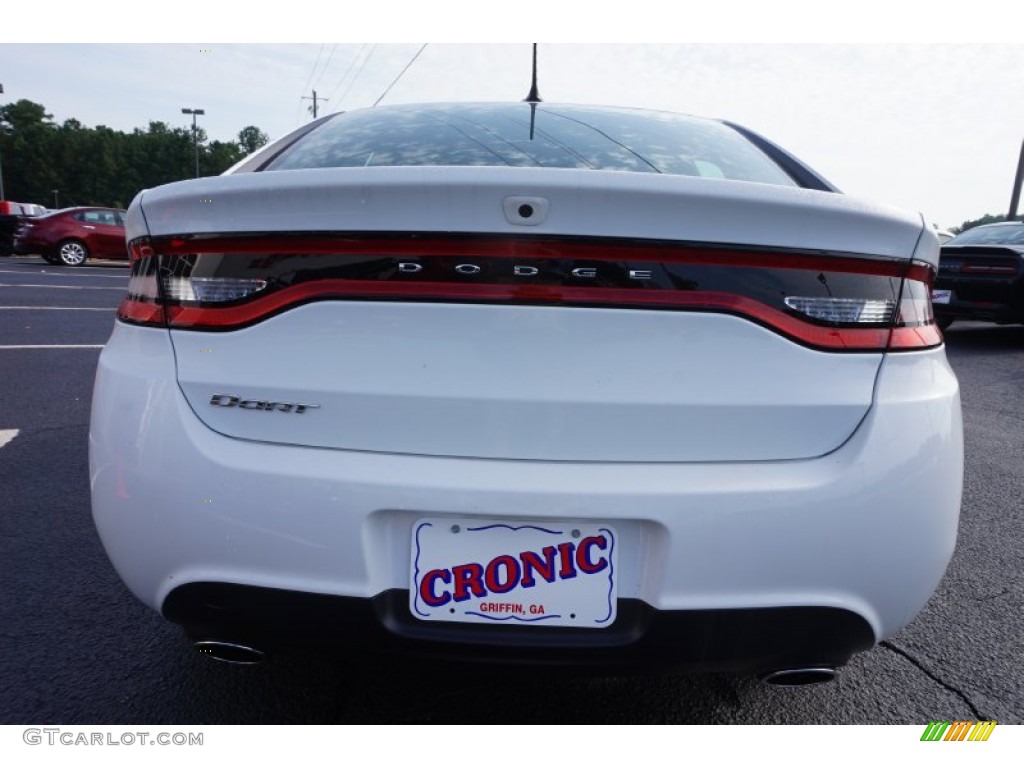2015 Dart SXT - Bright White / Black/Light Tungsten Accent Stitching photo #6