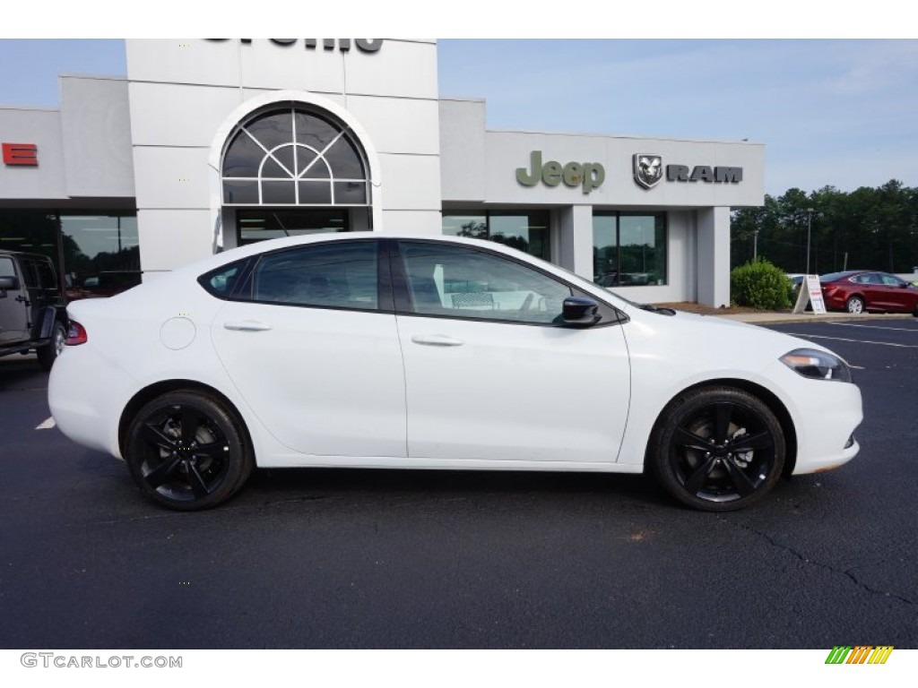 2015 Dart SXT - Bright White / Black/Light Tungsten Accent Stitching photo #8