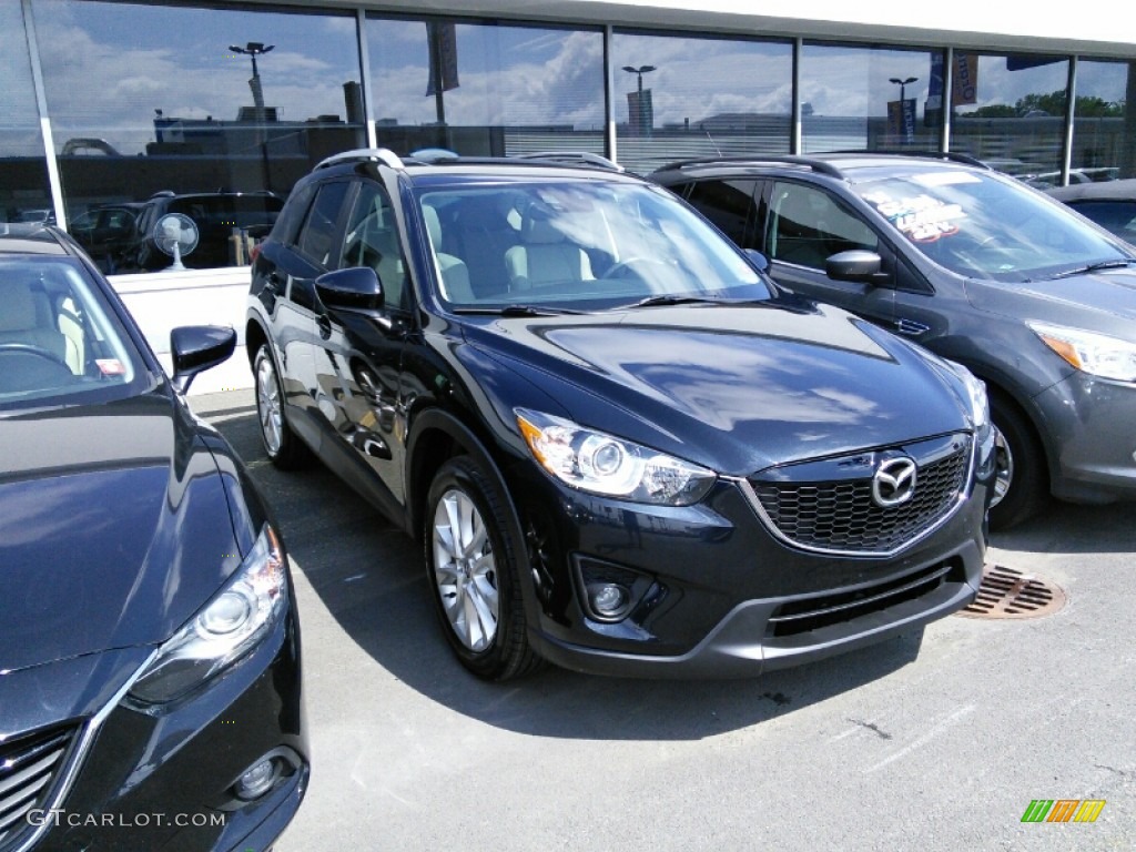 2014 CX-5 Grand Touring AWD - Jet Black Mica / Sand photo #1