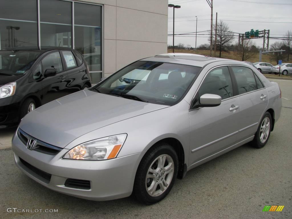 2006 Accord EX-L Sedan - Alabaster Silver Metallic / Gray photo #2