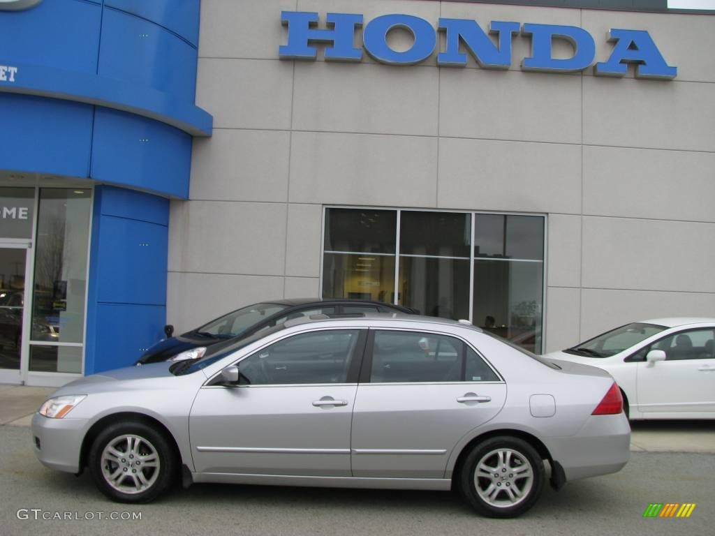2006 Accord EX-L Sedan - Alabaster Silver Metallic / Gray photo #3