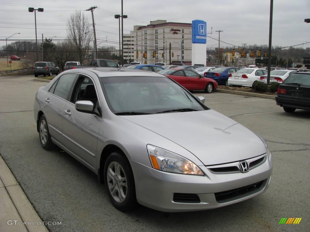 2006 Accord EX-L Sedan - Alabaster Silver Metallic / Gray photo #7