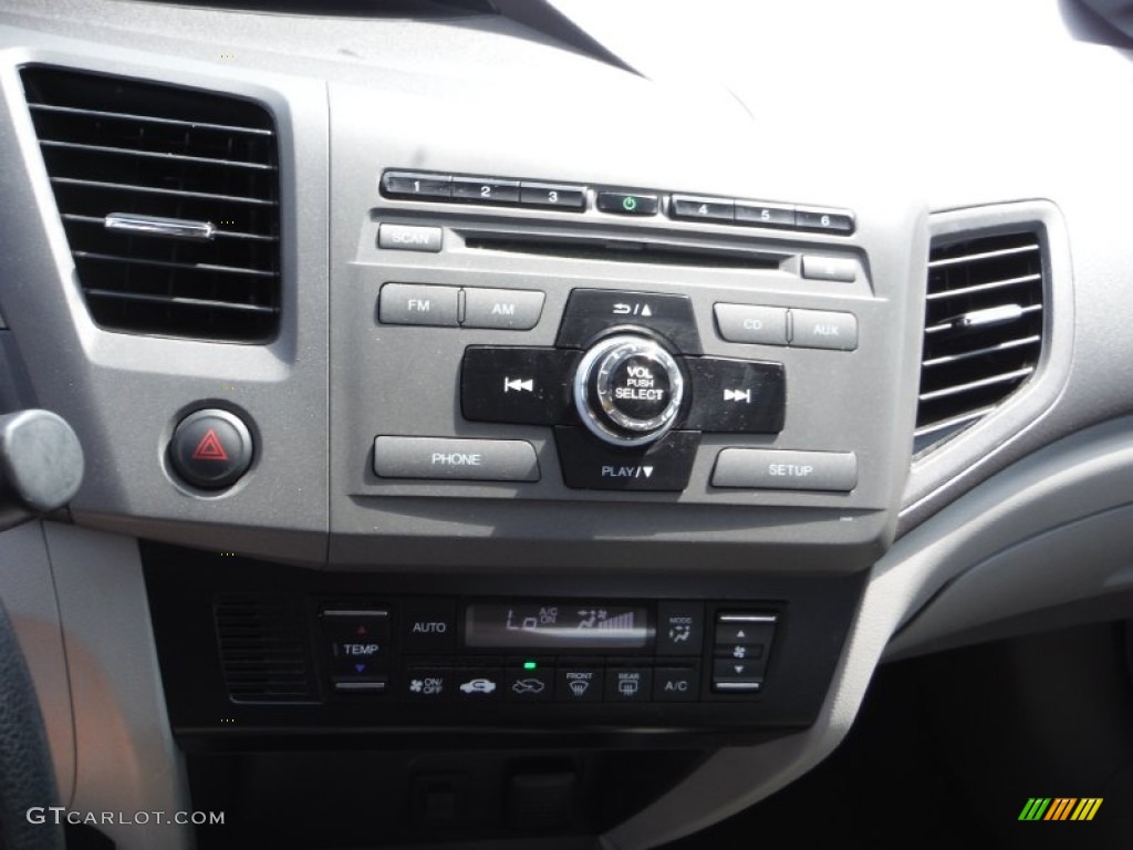 2012 Civic Hybrid Sedan - Polished Metal Metallic / Gray photo #14