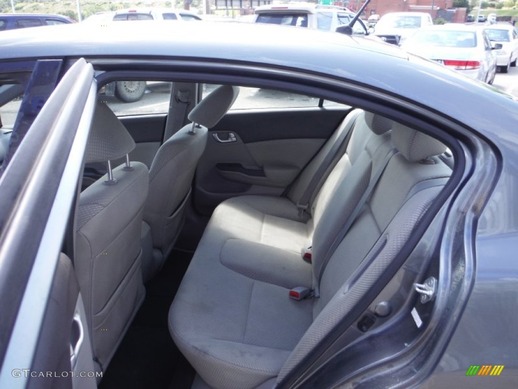 2012 Civic Hybrid Sedan - Polished Metal Metallic / Gray photo #17