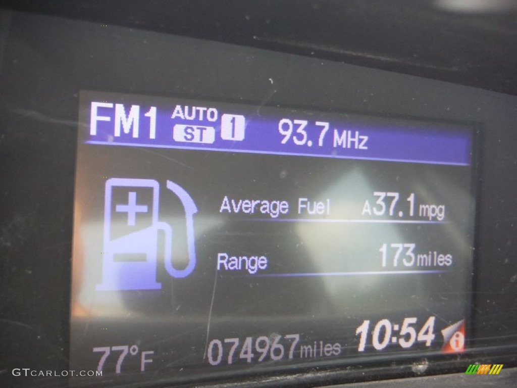 2012 Civic Hybrid Sedan - Polished Metal Metallic / Gray photo #20