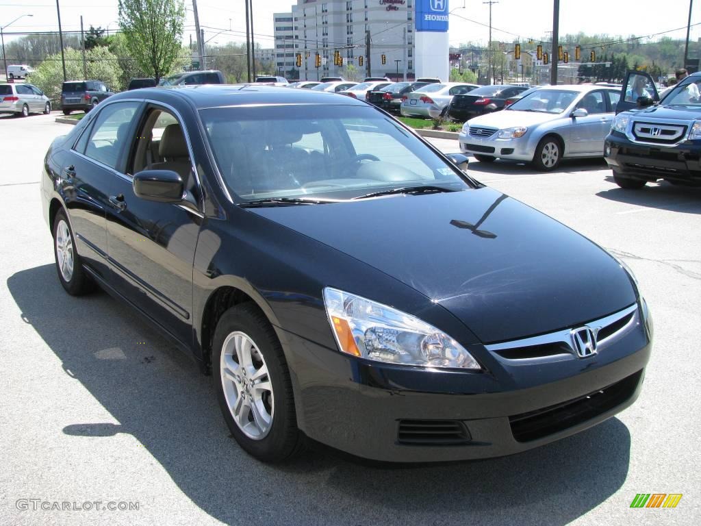 2006 Accord EX-L Sedan - Nighthawk Black Pearl / Ivory photo #7