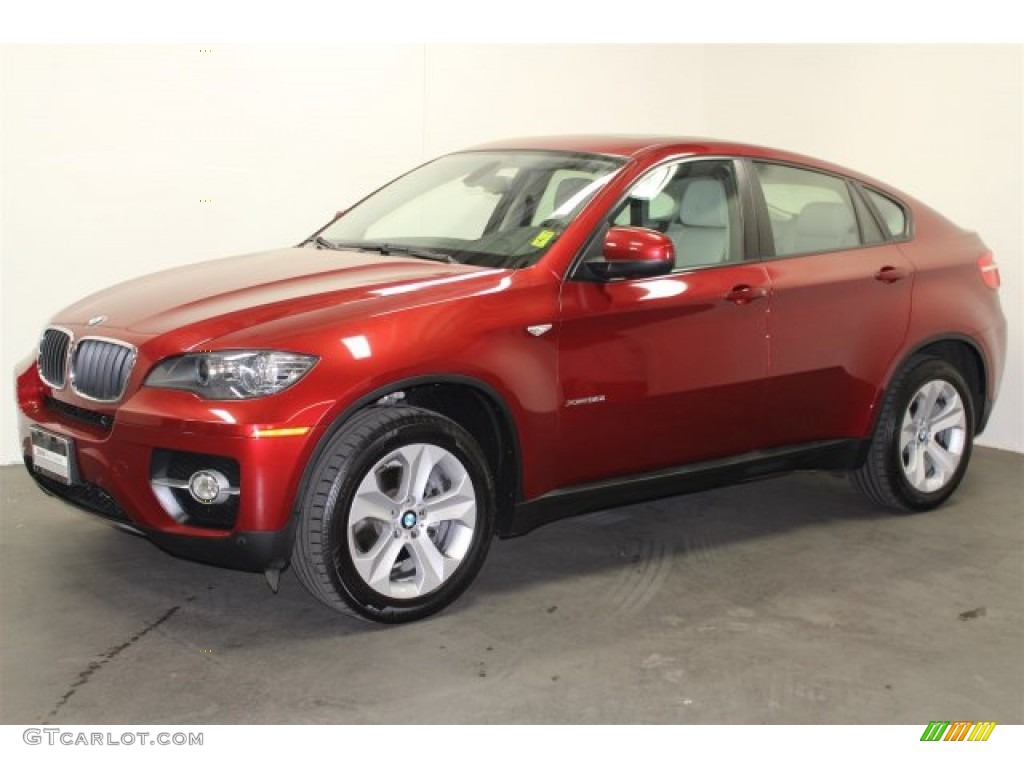 2011 X6 xDrive35i - Vermillion Red Metallic / Sand Beige photo #5