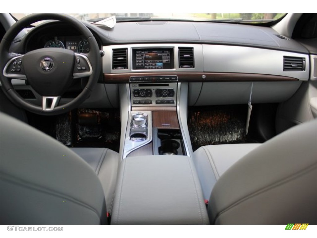 2015 Jaguar XF 2.0T Premium Dove/Warm Charcoal Dashboard Photo #105578693