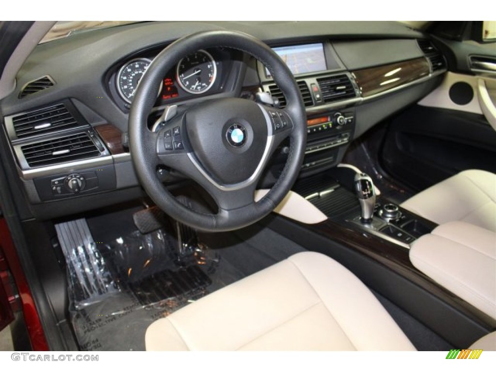 2011 X6 xDrive35i - Vermillion Red Metallic / Sand Beige photo #9
