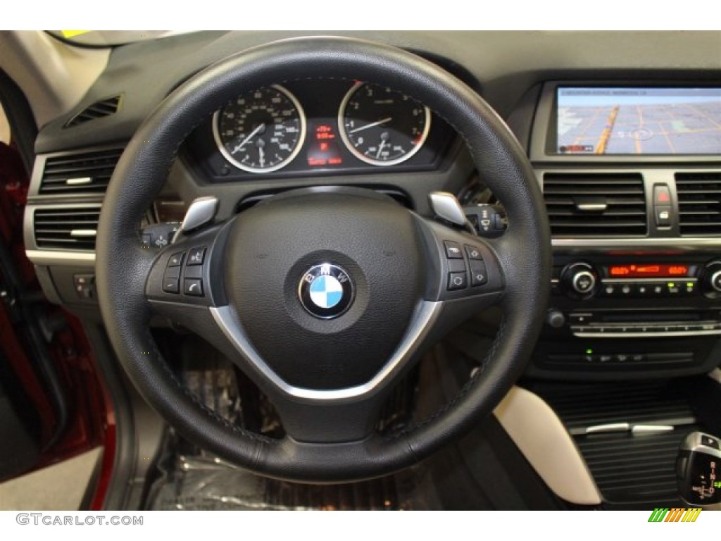 2011 X6 xDrive35i - Vermillion Red Metallic / Sand Beige photo #25