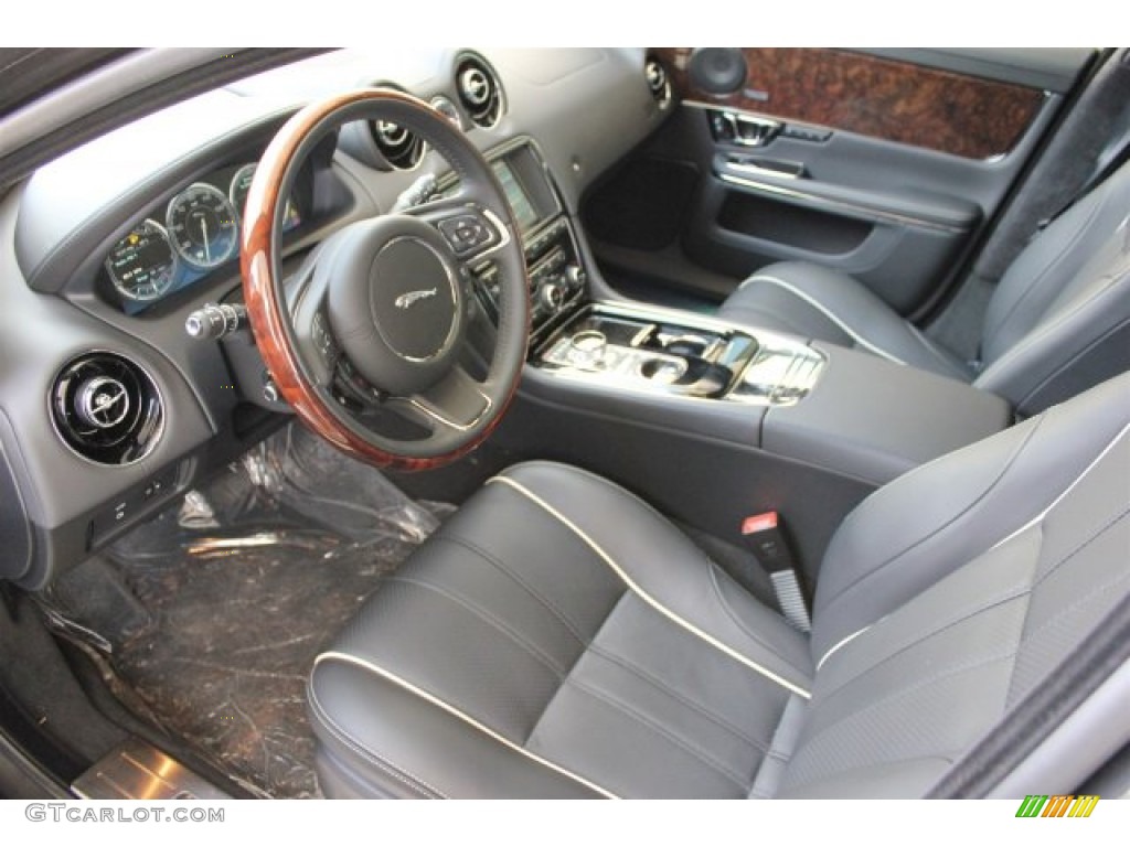 Jet/Jet Interior 2015 Jaguar XJ XJL Supercharged Photo #105579303