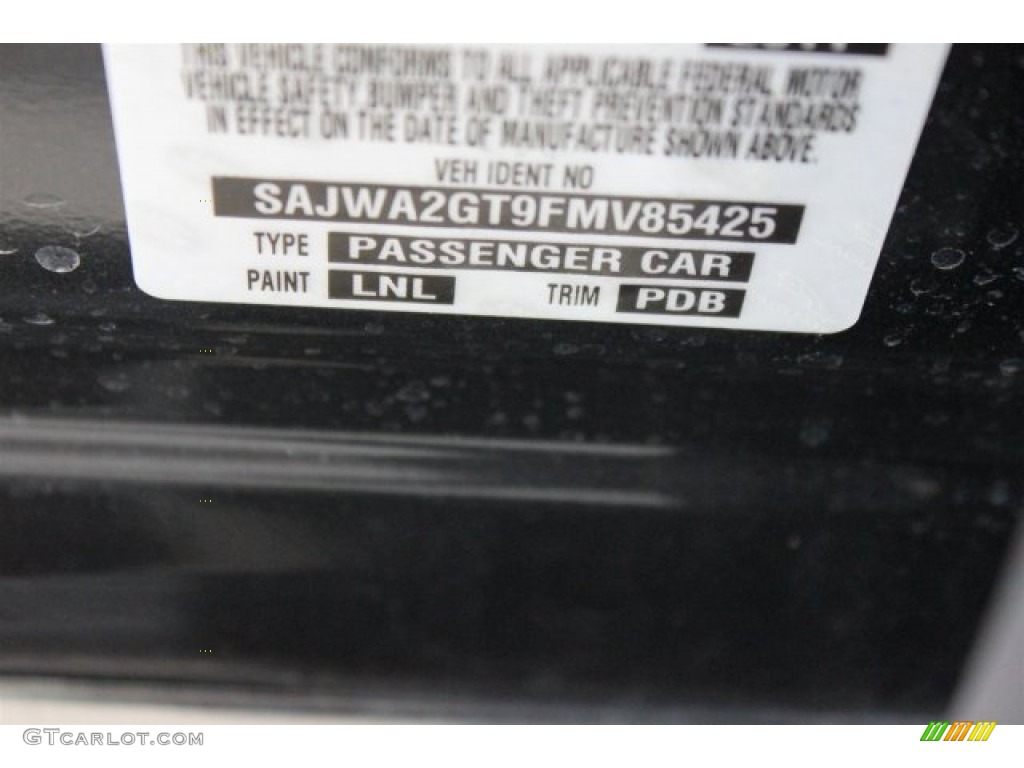 2015 Jaguar XJ XJL Supercharged Color Code Photos