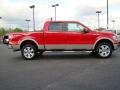 2009 Bright Red Ford F150 Lariat SuperCrew 4x4  photo #2