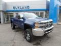 2015 Deep Ocean Blue Metallic Chevrolet Silverado 2500HD WT Double Cab 4x4  photo #4