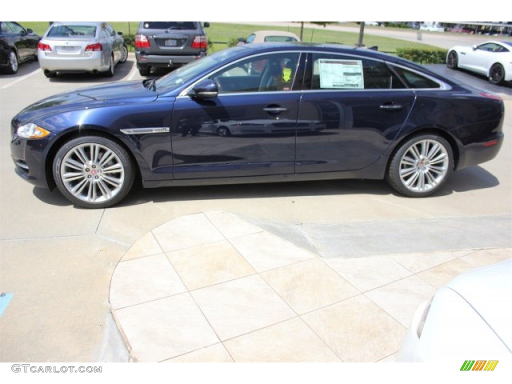 Dark Sapphire Metallic 2015 Jaguar XJ XJL Portfolio Exterior Photo #105582086