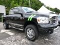 Brilliant Black Crystal Pearl 2008 Dodge Ram 2500 Laramie Quad Cab 4x4 Exterior