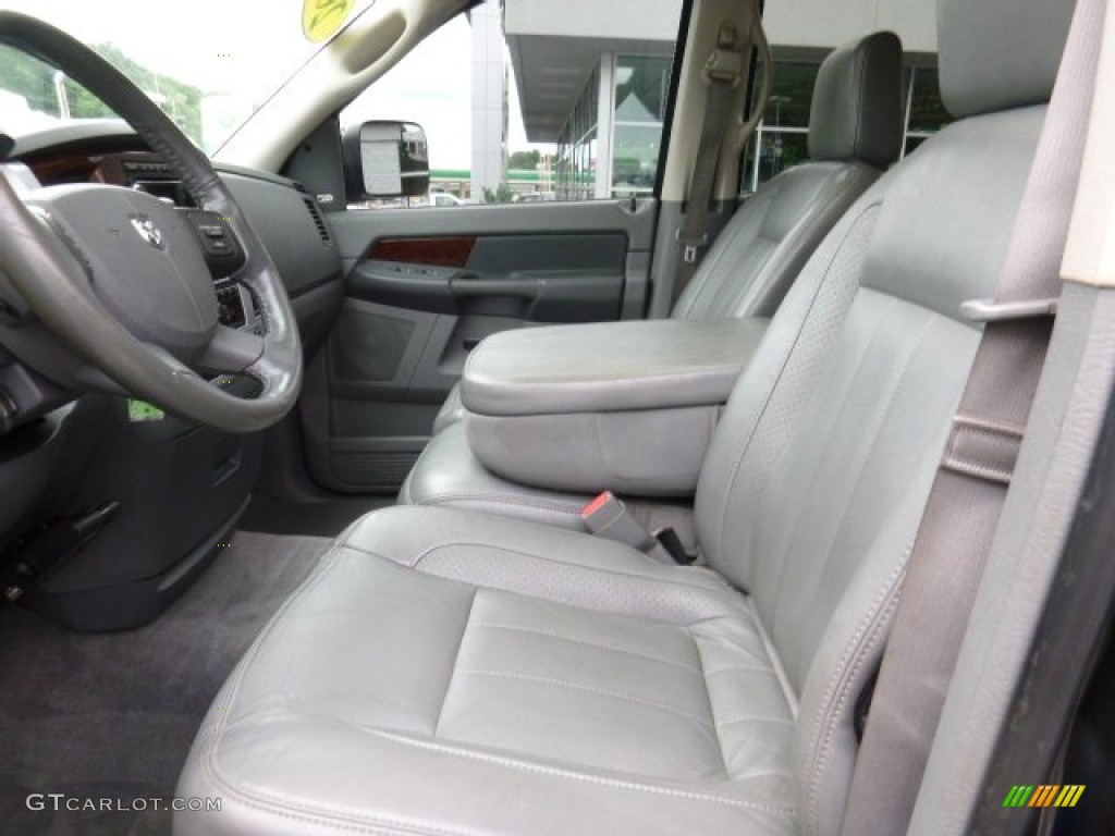 2008 Ram 2500 Laramie Quad Cab 4x4 - Brilliant Black Crystal Pearl / Medium Slate Gray photo #10