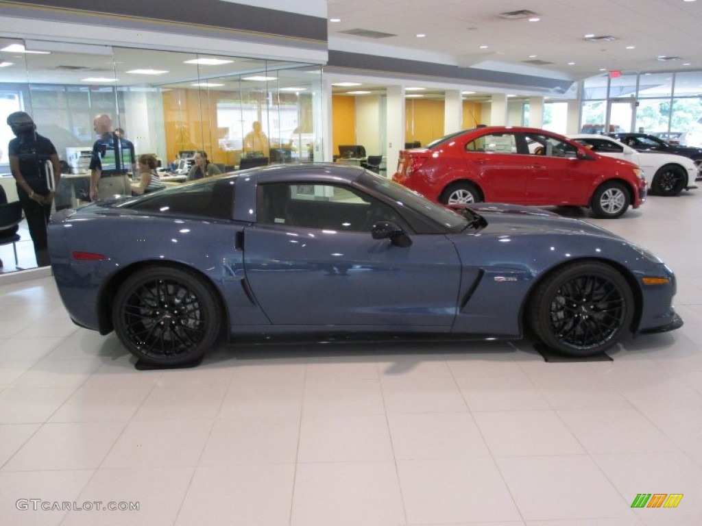 2011 Corvette Z06 - Supersonic Blue Metallic / Ebony Black photo #7
