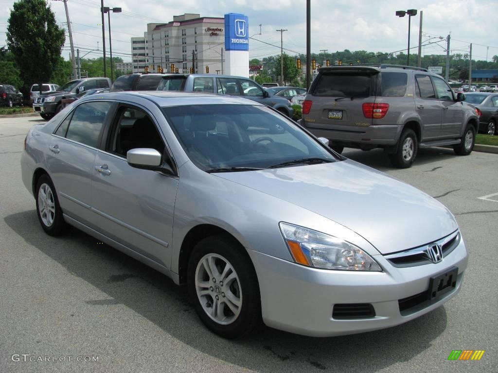 2006 Accord EX Sedan - Alabaster Silver Metallic / Black photo #8