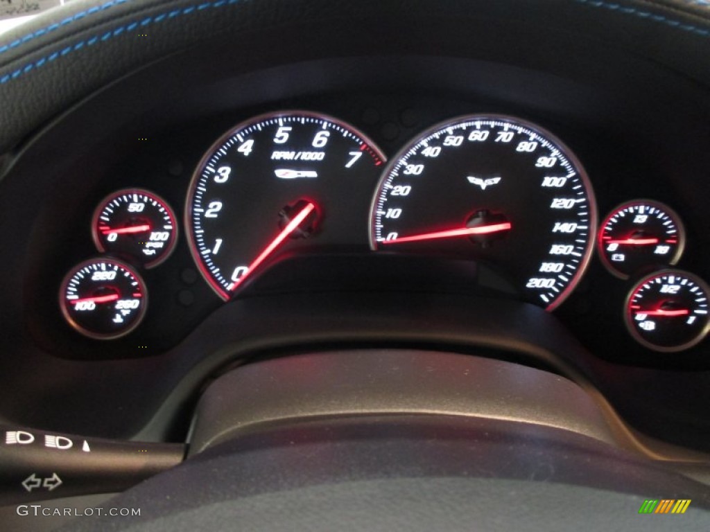 2011 Corvette Z06 - Supersonic Blue Metallic / Ebony Black photo #30