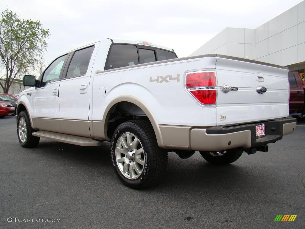 2009 F150 King Ranch SuperCrew 4x4 - Oxford White / Chaparral Leather/Camel photo #35