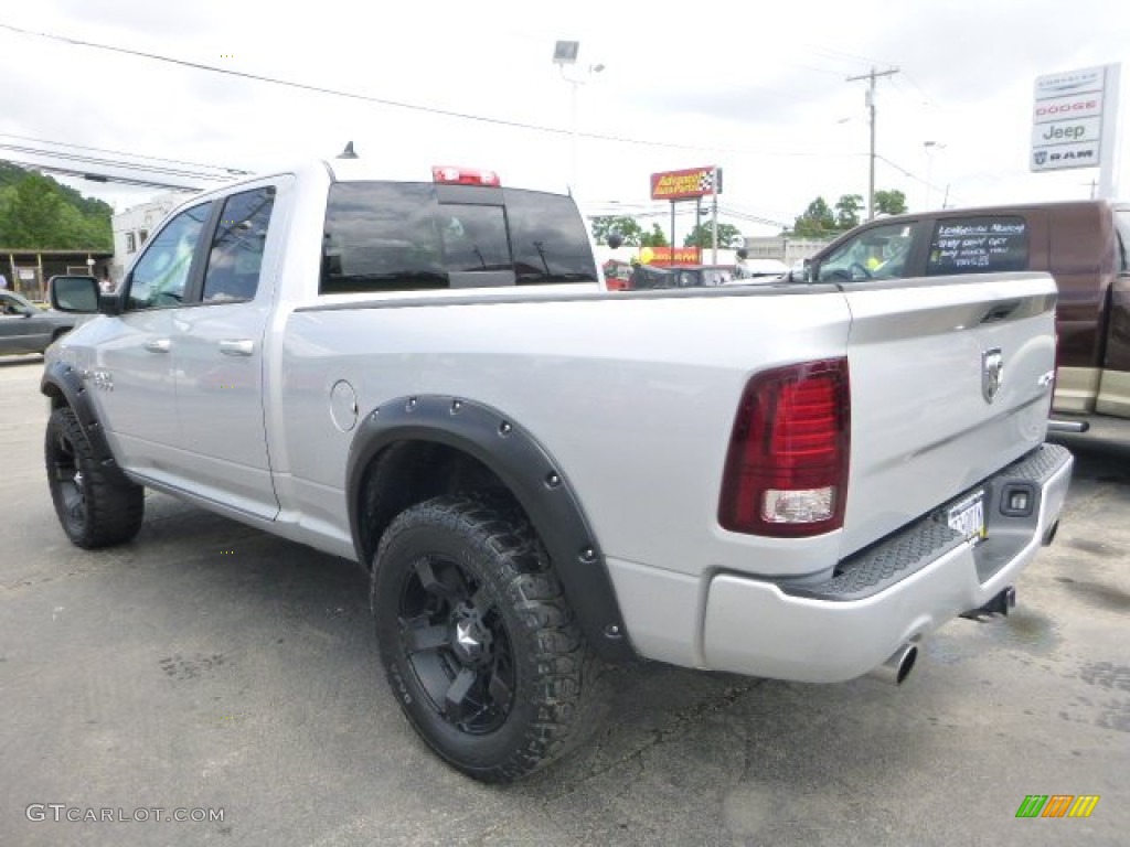 2014 1500 Sport Quad Cab 4x4 - Bright Silver Metallic / Black photo #6