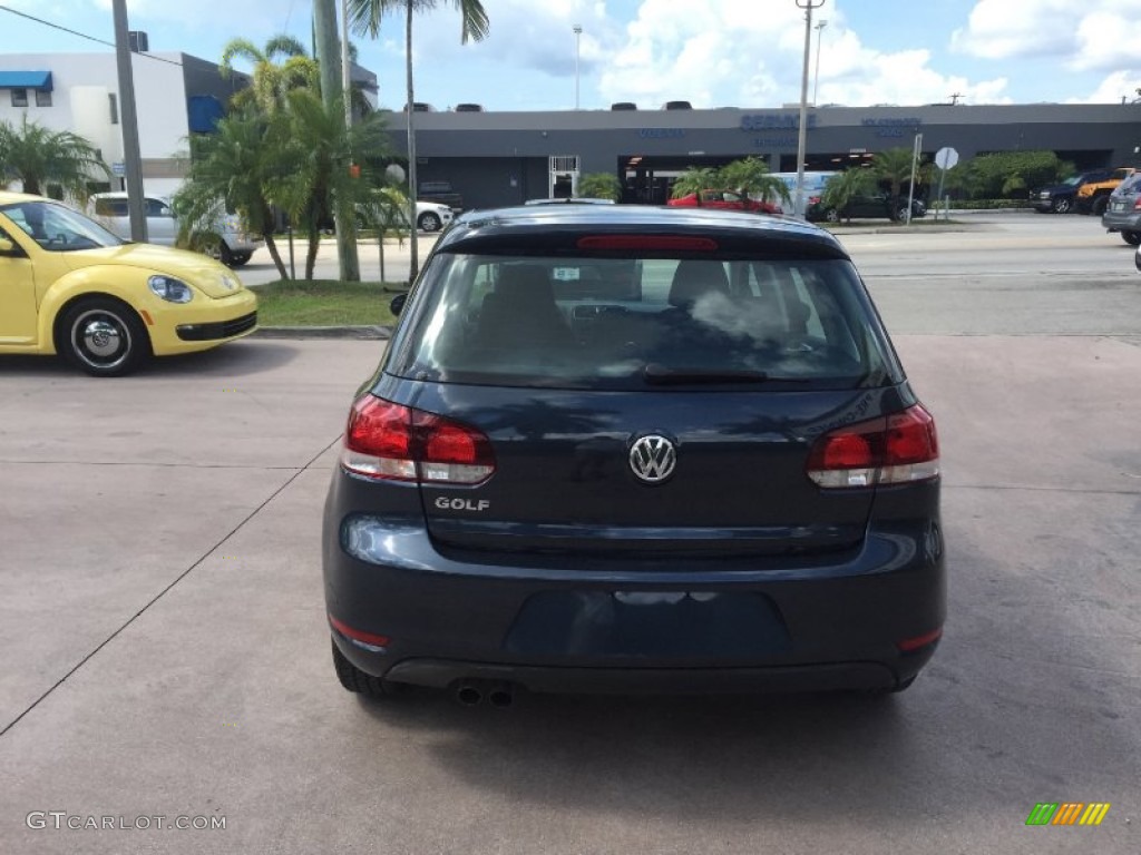 2012 Golf 4 Door - Blue Graphite Metallic / Titan Black photo #4