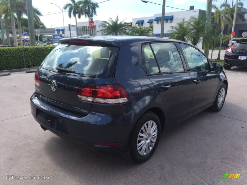 2012 Golf 4 Door - Blue Graphite Metallic / Titan Black photo #5