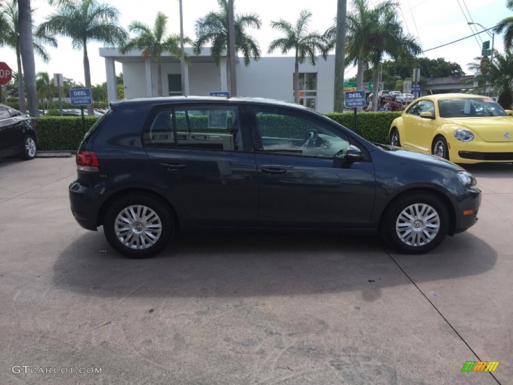 2012 Golf 4 Door - Blue Graphite Metallic / Titan Black photo #6