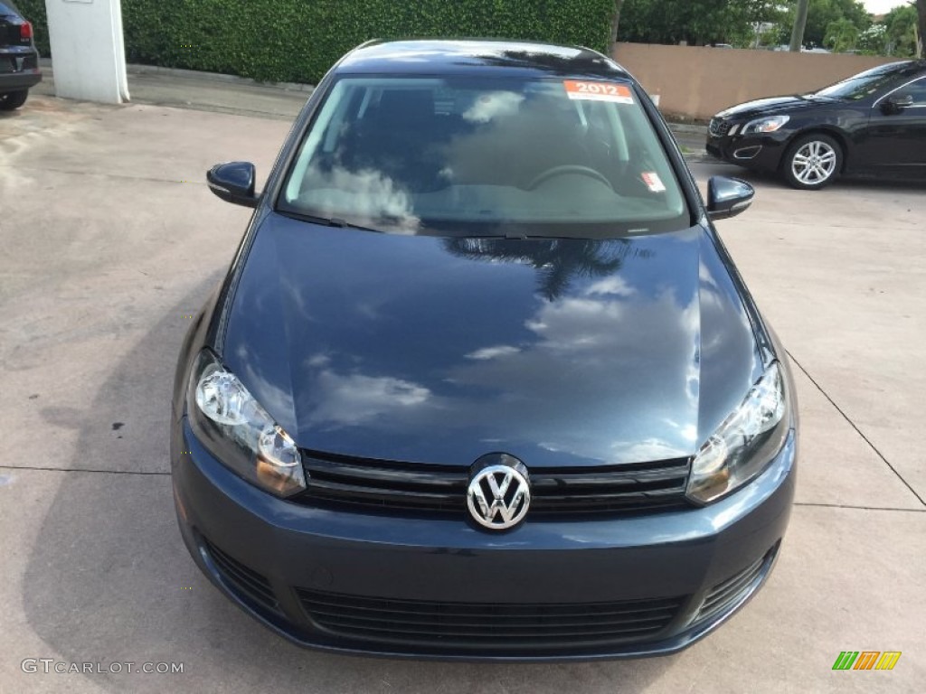 2012 Golf 4 Door - Blue Graphite Metallic / Titan Black photo #8