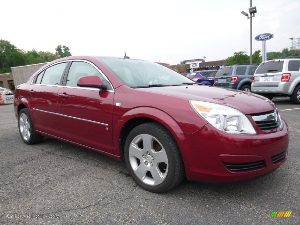 2007 Aura XE - Berry Red / Tan photo #1