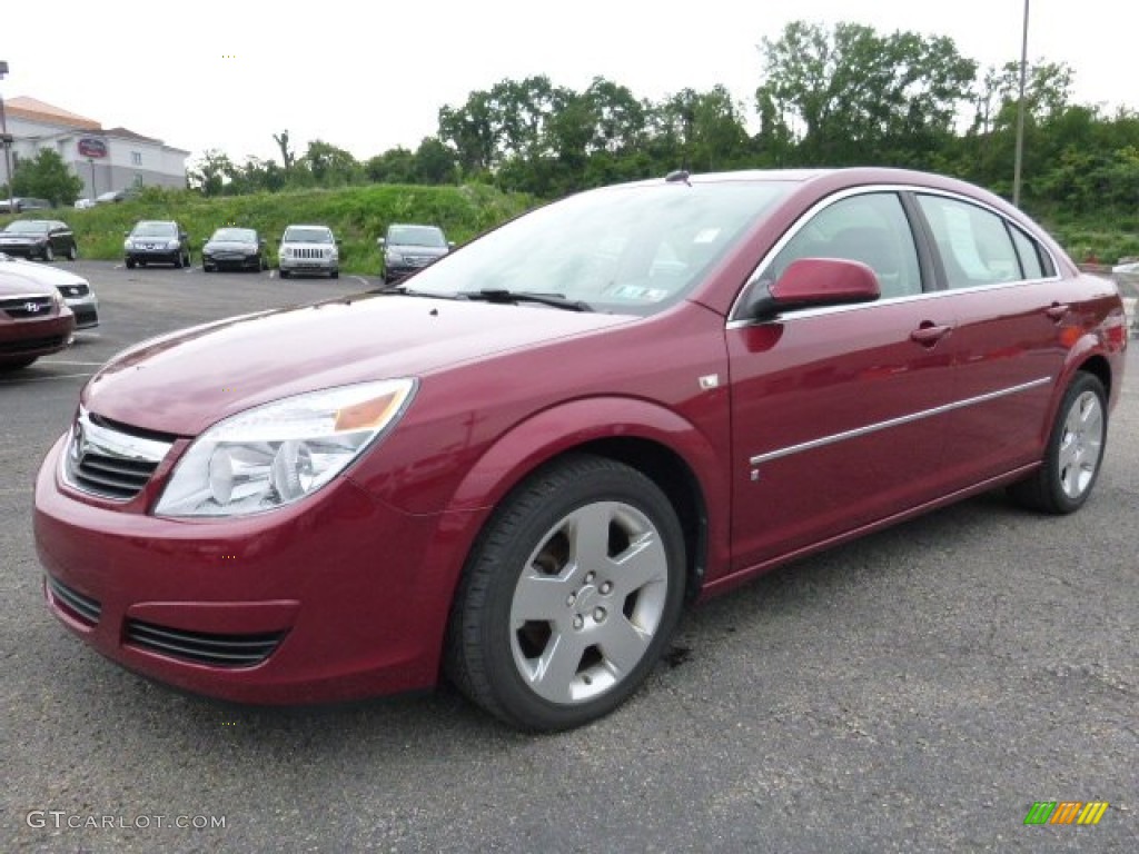 2007 Aura XE - Berry Red / Tan photo #5