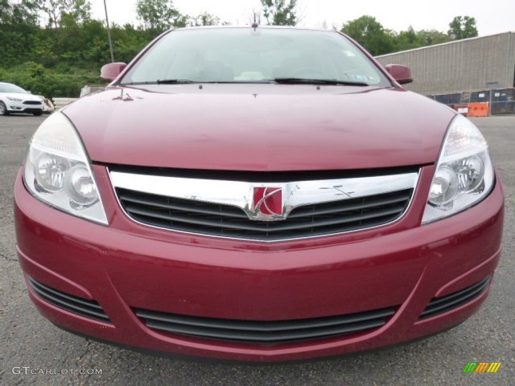 2007 Aura XE - Berry Red / Tan photo #6