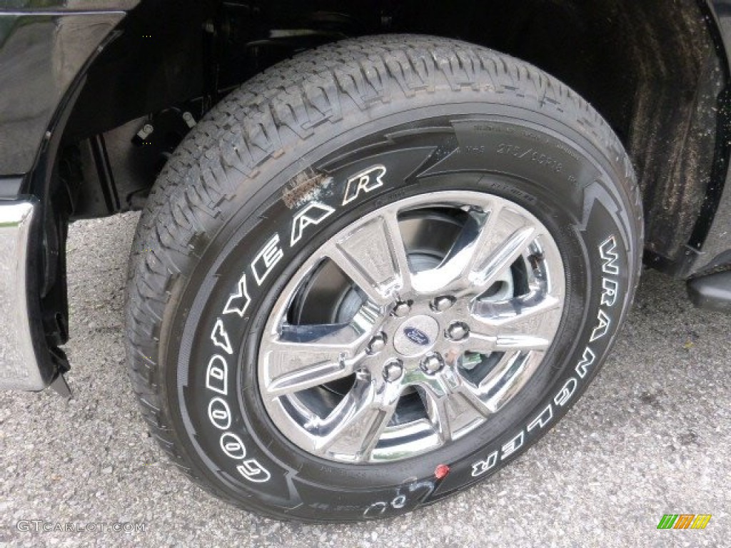 2015 F150 XLT SuperCrew 4x4 - Tuxedo Black Metallic / Medium Earth Gray photo #7