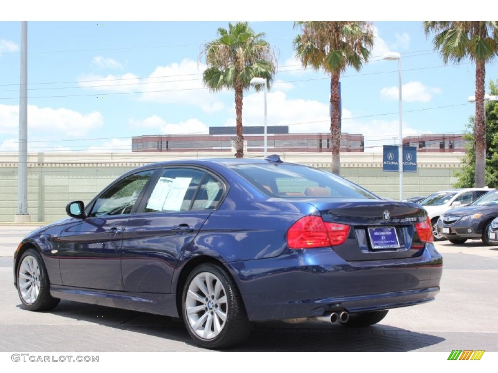 2011 3 Series 328i Sedan - Montego Blue Metallic / Saddle Brown Dakota Leather photo #5