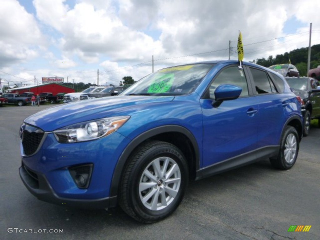 2013 CX-5 Touring AWD - Sky Blue Mica / Black photo #1