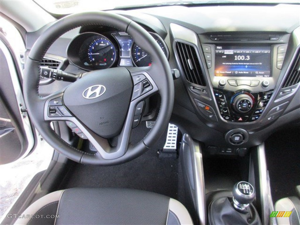 2015 Veloster Turbo - Elite White / Black photo #12