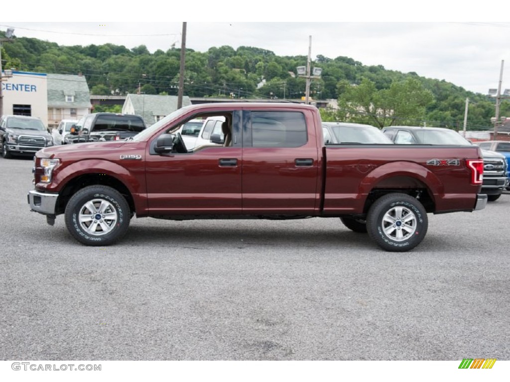 2015 F150 XLT SuperCrew 4x4 - Bronze Fire Metallic / Medium Light Camel photo #3