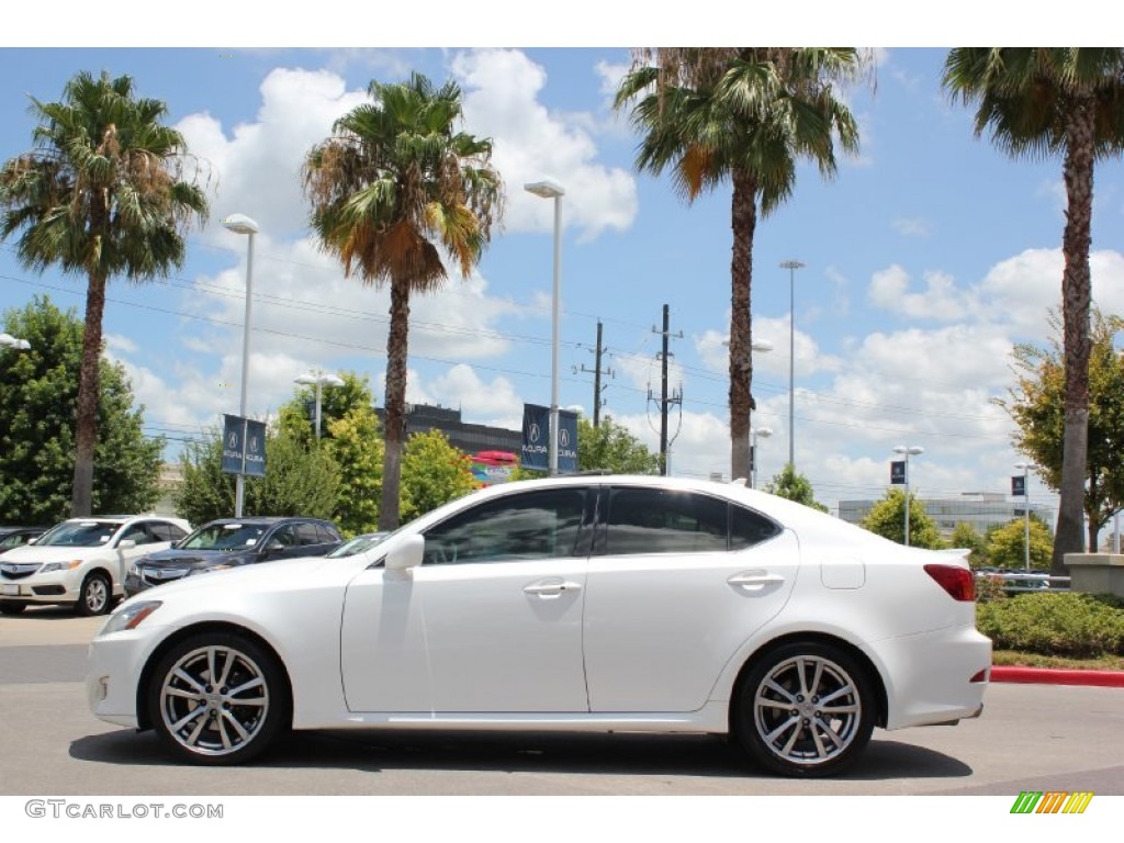 2008 IS 250 - Starfire White Pearl / Cashmere Beige photo #3