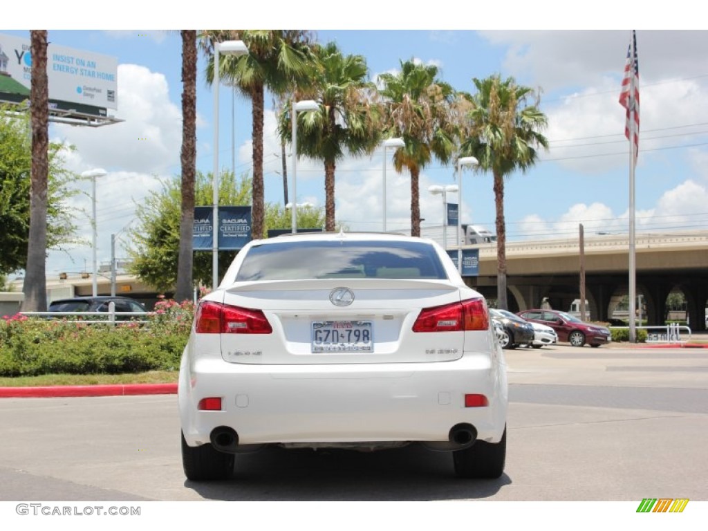 2008 IS 250 - Starfire White Pearl / Cashmere Beige photo #7