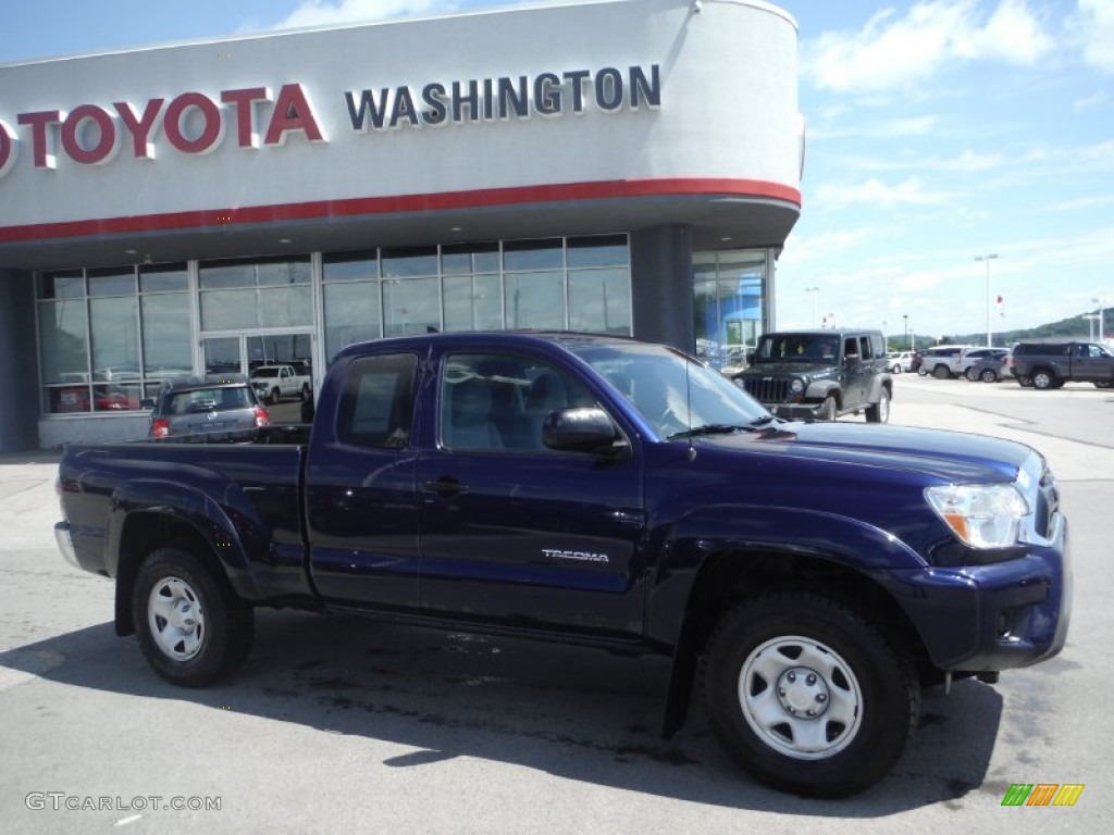 2012 Tacoma SR5 Access Cab 4x4 - Nautical Blue Metallic / Graphite photo #2