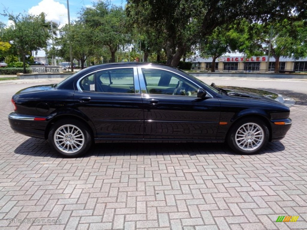 2008 X-Type 3.0 Sedan - Ebony Black / Champagne photo #3