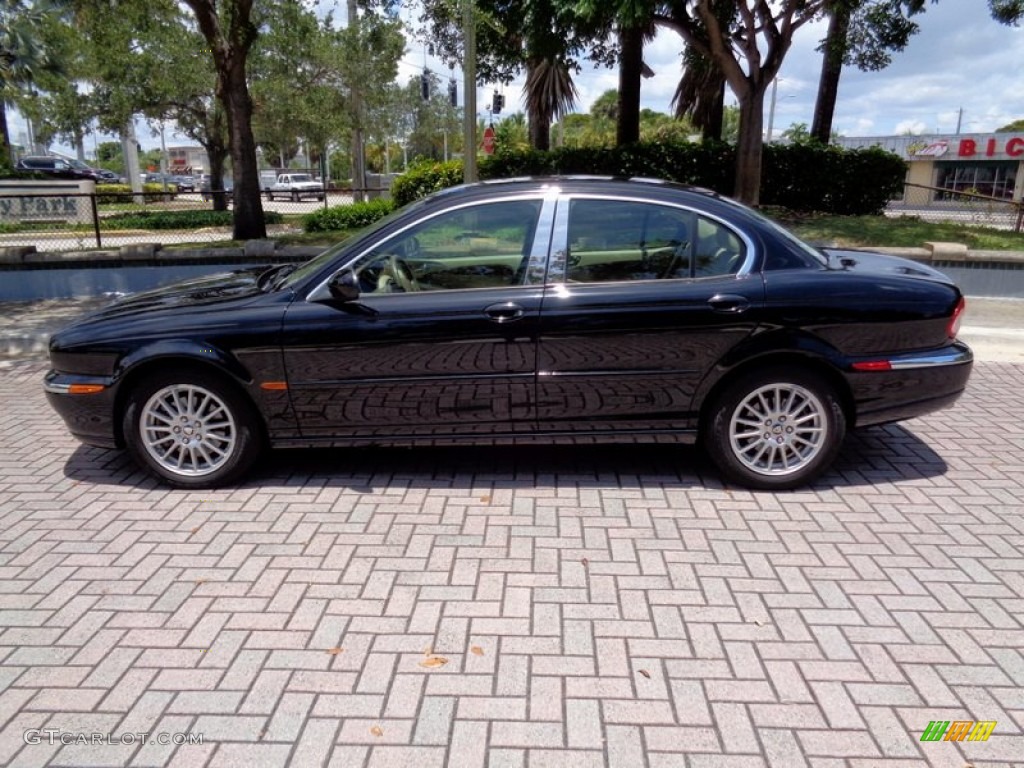 2008 X-Type 3.0 Sedan - Ebony Black / Champagne photo #11