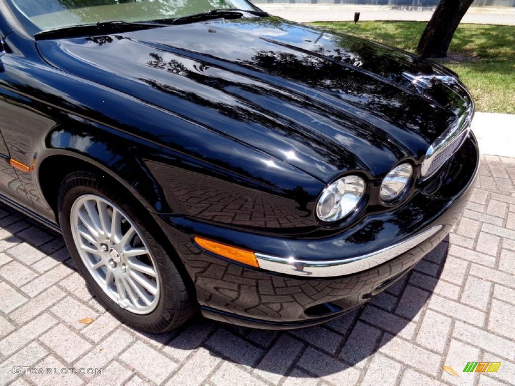 2008 X-Type 3.0 Sedan - Ebony Black / Champagne photo #17