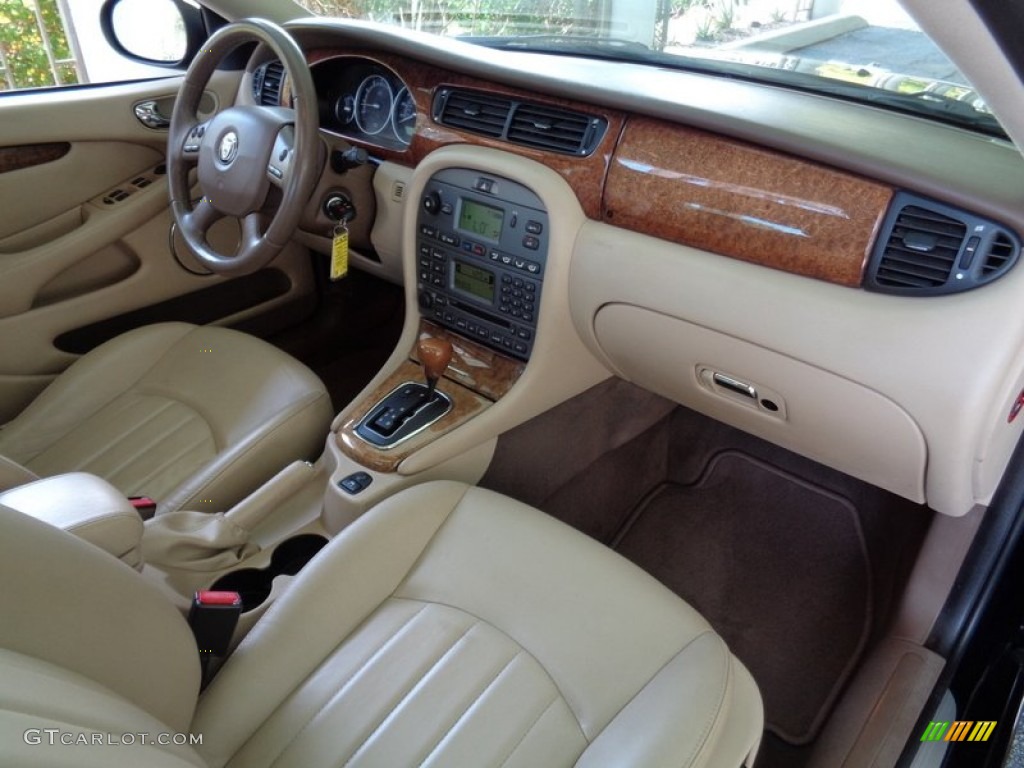 2008 Jaguar X-Type 3.0 Sedan Champagne Dashboard Photo #105600417
