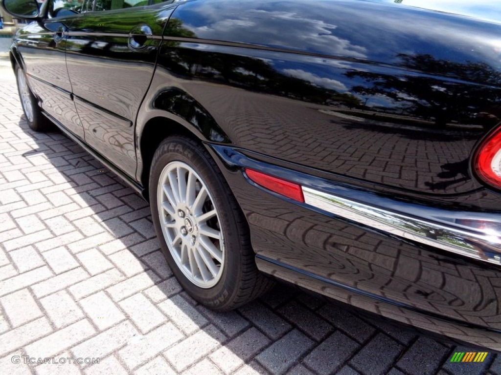 2008 X-Type 3.0 Sedan - Ebony Black / Champagne photo #36