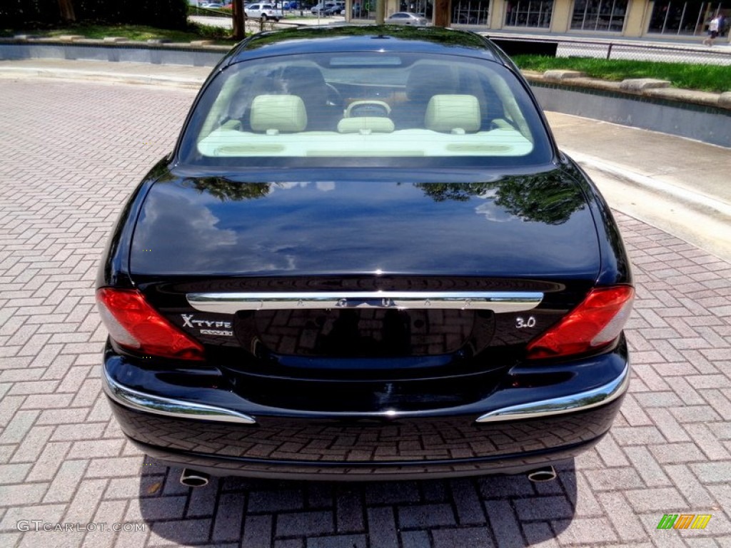 2008 X-Type 3.0 Sedan - Ebony Black / Champagne photo #40