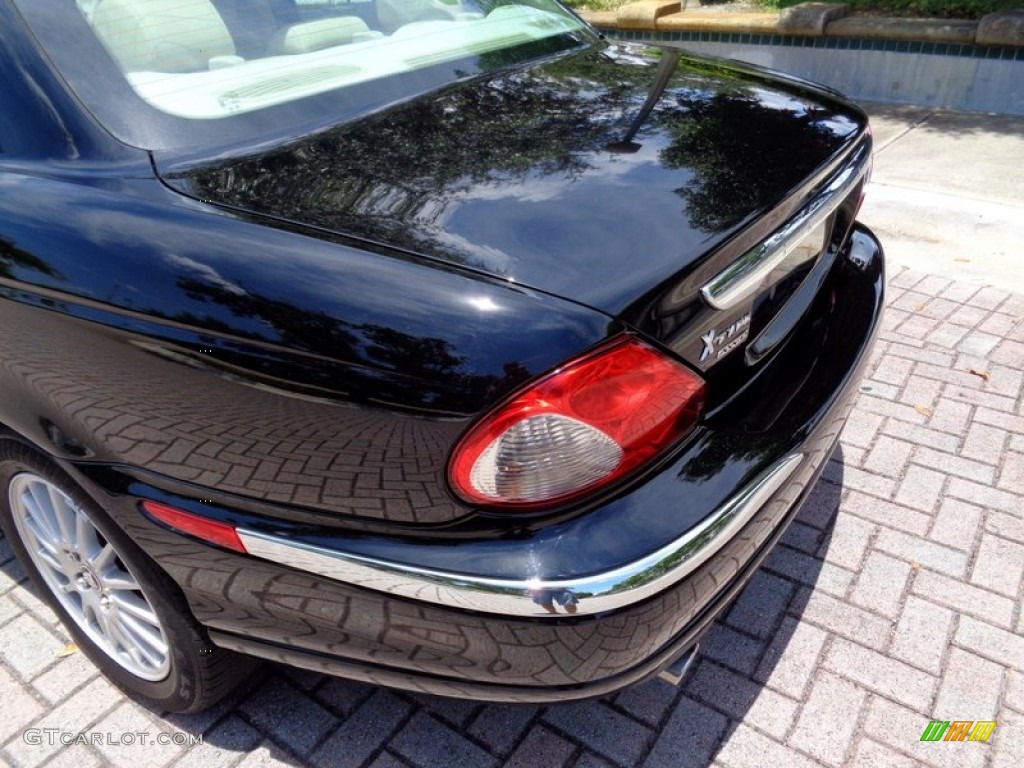 2008 X-Type 3.0 Sedan - Ebony Black / Champagne photo #54