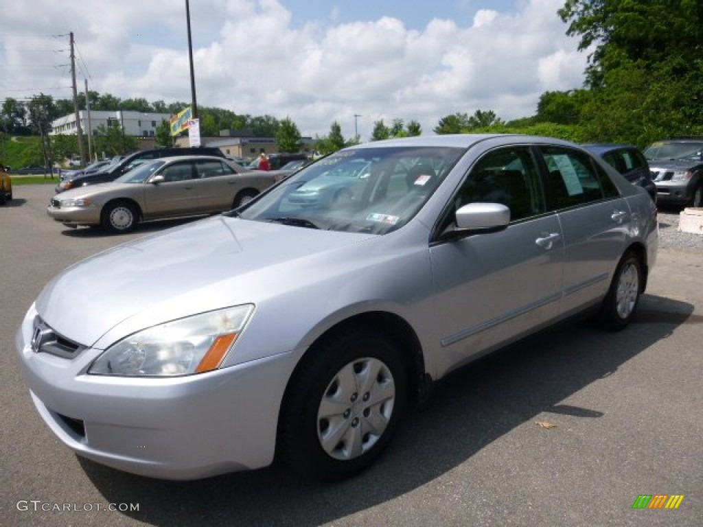 2003 Accord LX Sedan - Satin Silver Metallic / Black photo #1