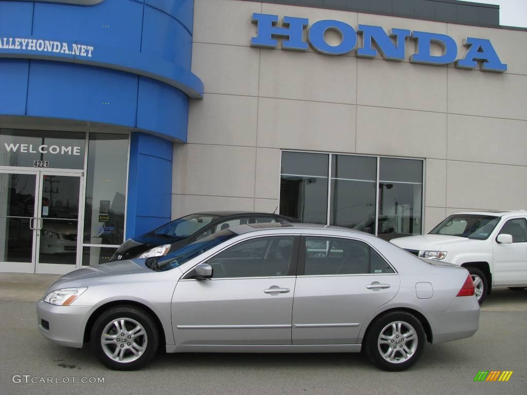 2006 Accord EX Sedan - Alabaster Silver Metallic / Black photo #3